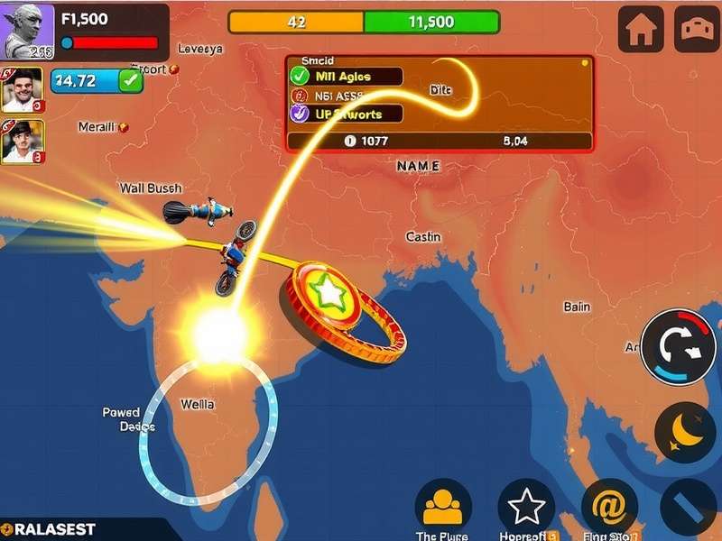 Map showing Swift Cyclone Dashers player distribution across India